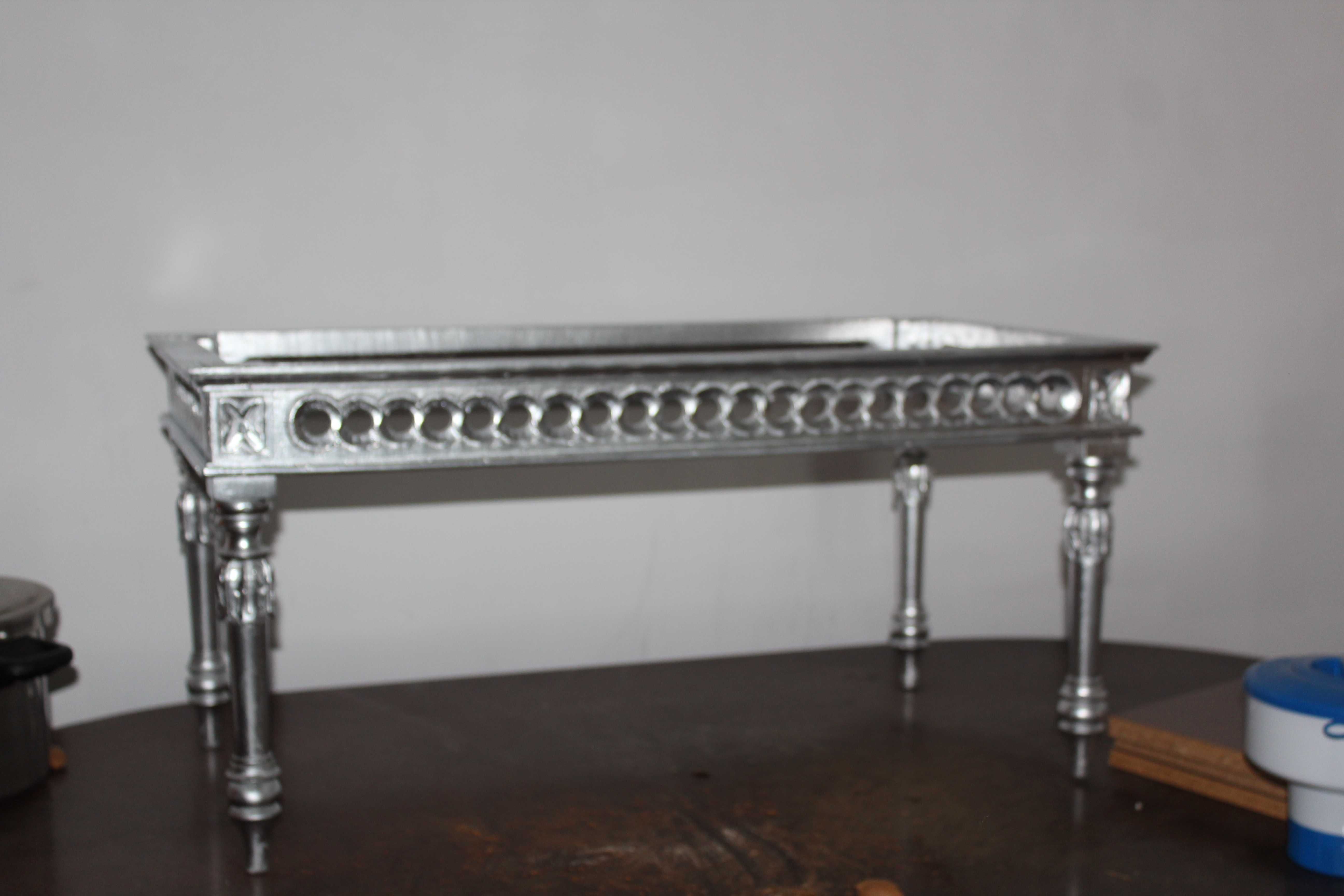 mesa de centro cor prata