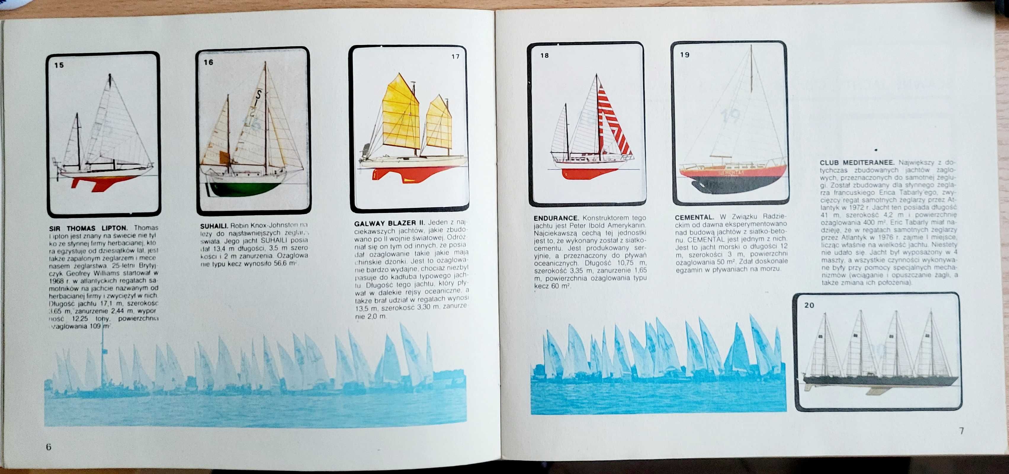 Jachty żaglowe ilustracje samoprzylepne