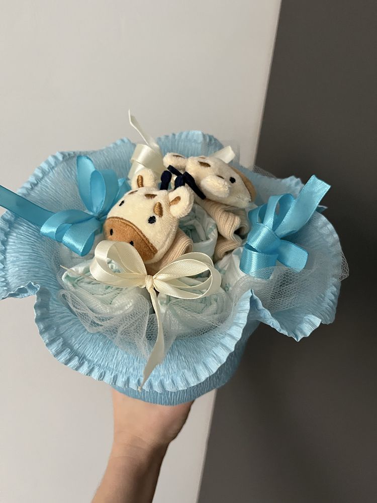 Bukiet z pampersów prezent dziecko narodziny baby shower