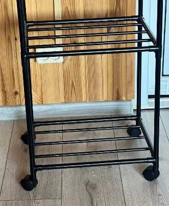 Побутовий стелаж на 6 полиць на роликах