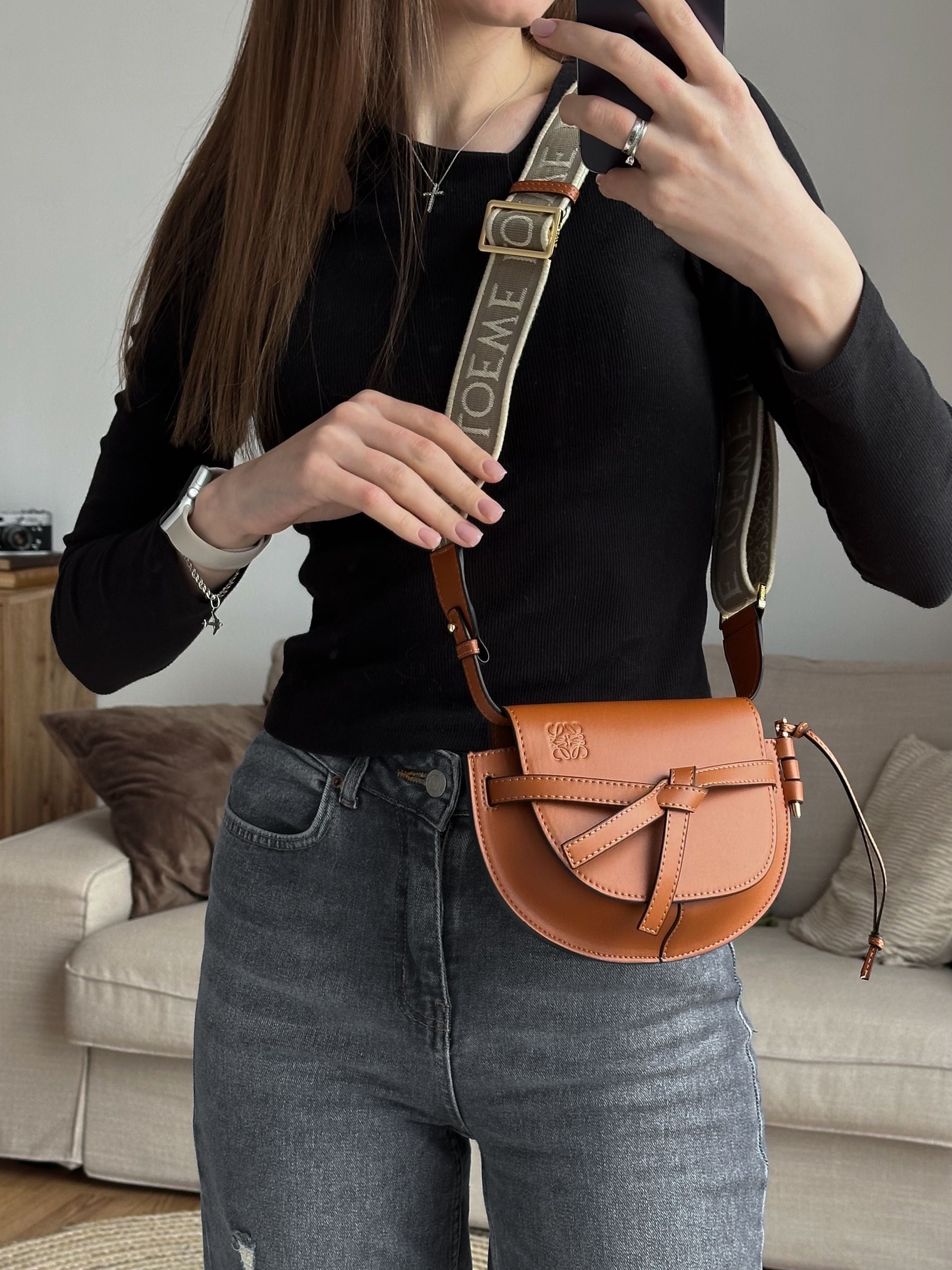 Сумка Loewe шкіра | рожева, коричнева, оливкова