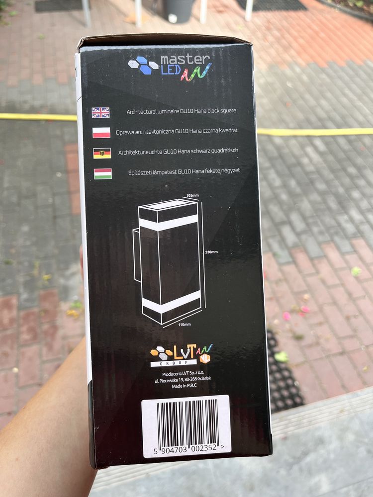 Lampa elewacyjna zewnętrzna GU10 LED mi