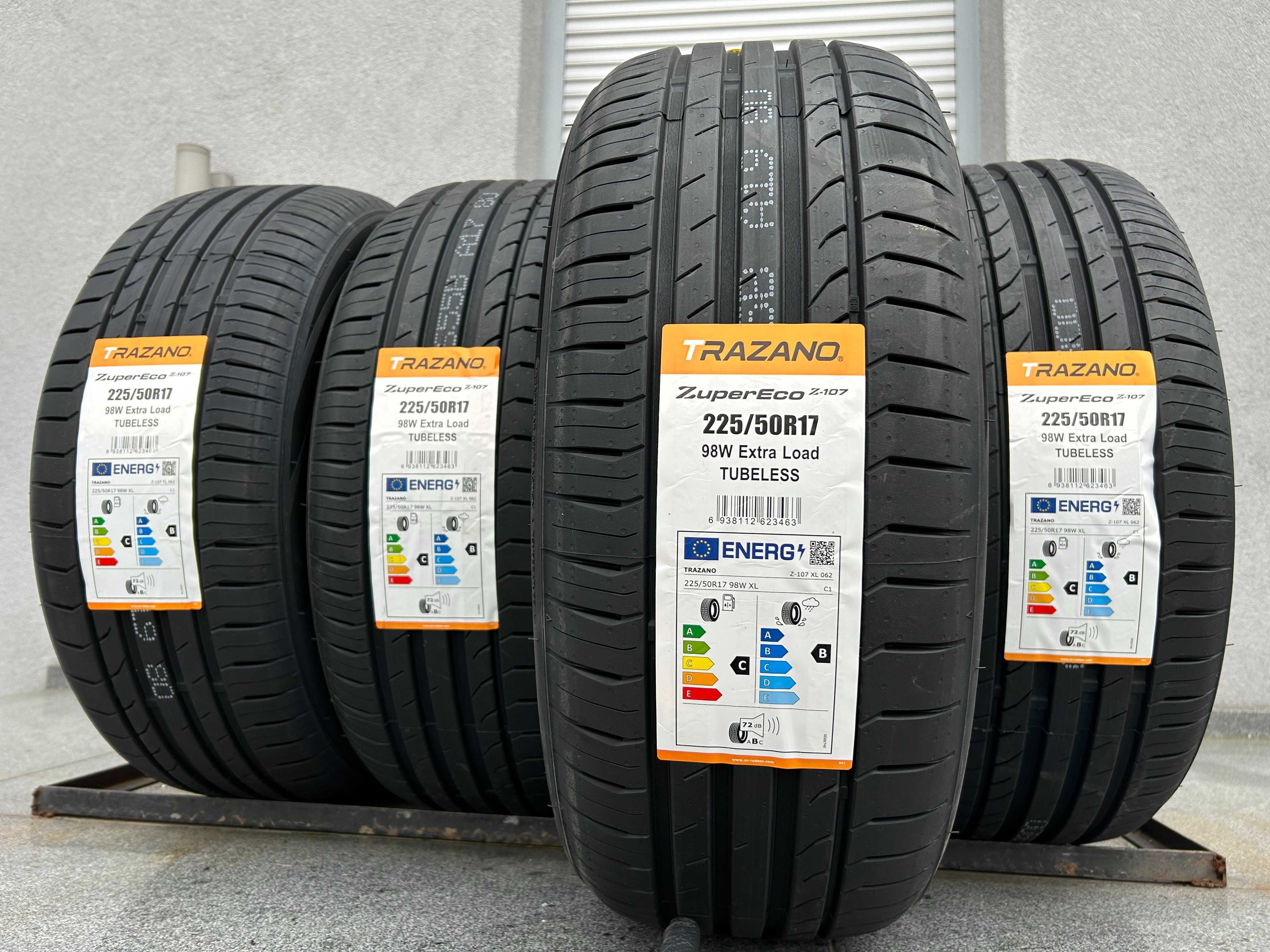 4szt letnie 225/50R17 Trazano Z-107 98W XL C,B,72db prod. 2023rok! gwa