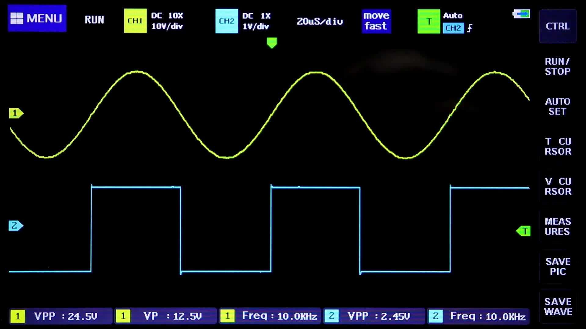 Osciloscópio Digital 2 Canais écran 7" 100 Mhz  Novo