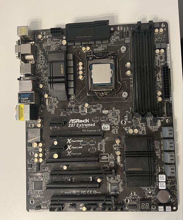 Procesor i7 4770K + plyta główna ASRock Z87 Extreme4 + Ballistix 16GB