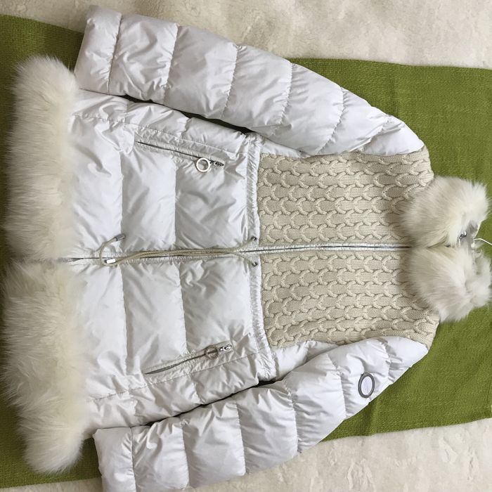 Пуховик Италия с мехом лисы оригинал