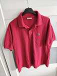 Lacoste koszula męska L bordowa czerwona t-shirt polo