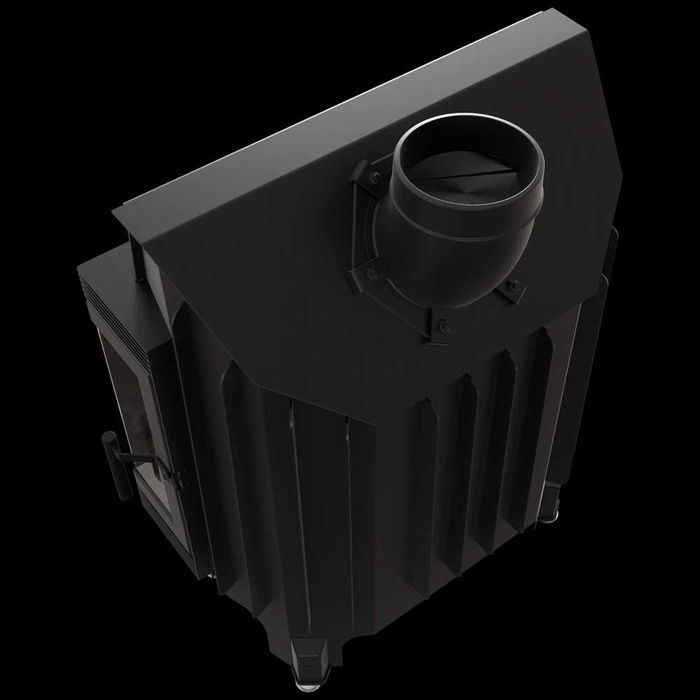 Kominek powietrzny stalowy BLANKA trójstronny BS 11 kW