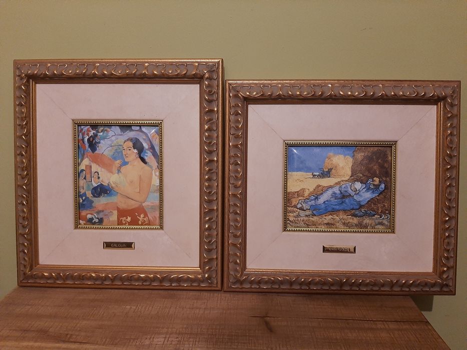 quadros moldura  mestres do impressionismo  Van  Gogh  Gauguin