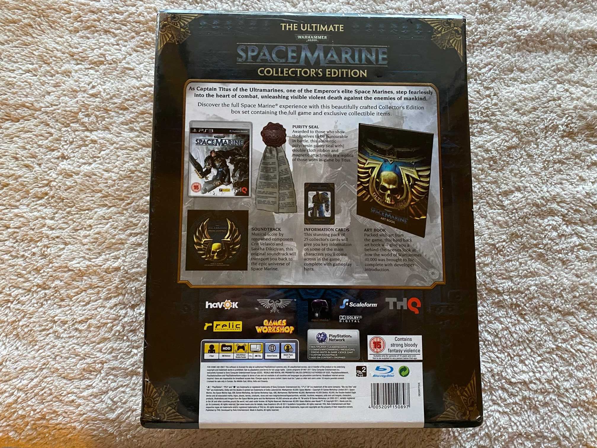 Warhammer 40,000: Space Marine Collector's Sony PS3 Nova Selada