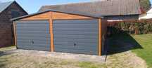 Garaze blaszaki garaz 6x6 Drewnopodobny