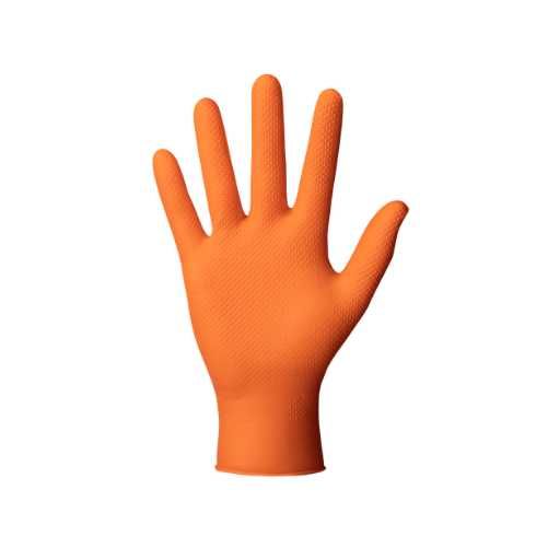 Rękawice NITRYLOWE Gogrip Rękawiczki orange 10 opak. Rozm. M-L-XL-XXL