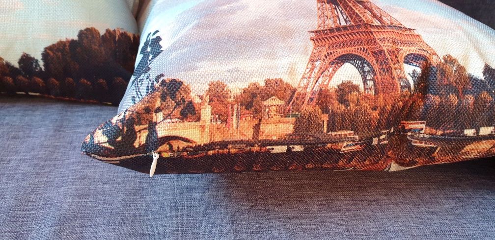 Poszewki na poduszki 2 szt Wieża Eiffla Paryż