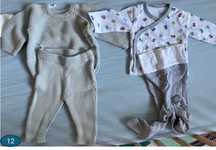 Roupa 0-1 e 1-3 meses várias marcas