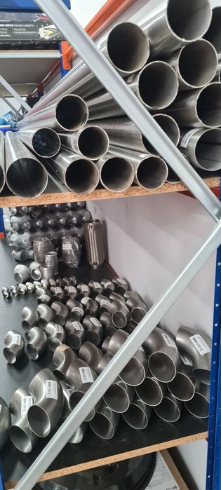 Várias tubos e curvas inox varias medidas