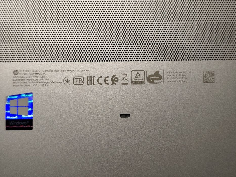 HP EliteBook 850 G7 | Não liga | Para Peças