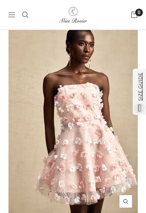 Платье коктельное розовое новое.!размер S-M