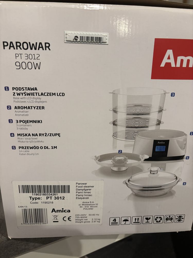 Parowar  Amica  pt3012