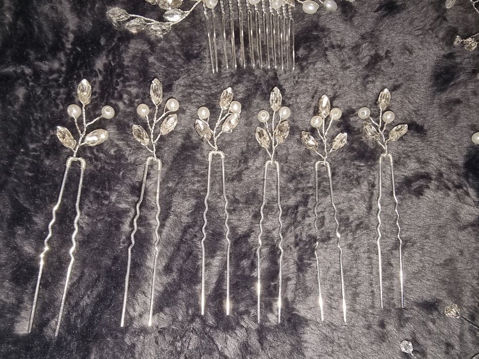 Zestaw ozdób ślubnych do włosów