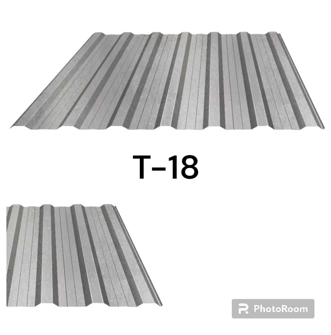 Blacha trapezowa T-18.Przeznaczenie garaże hale wiaty.