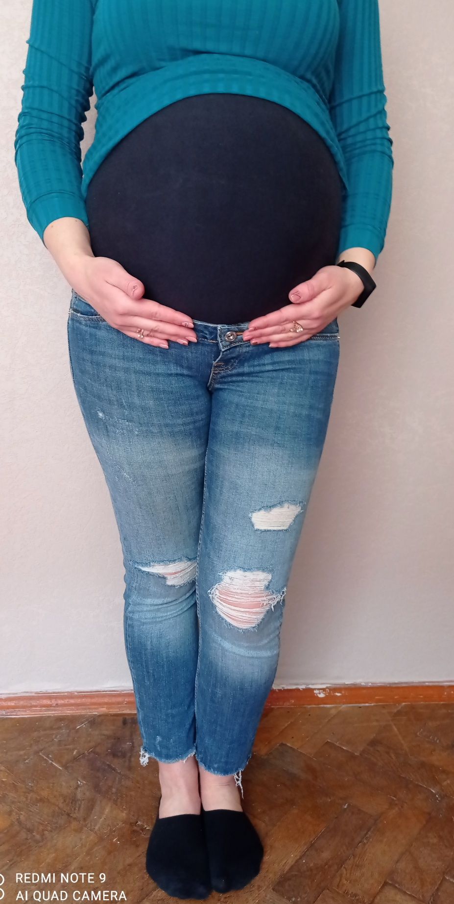 Джинсы одежда для беременных Skinny H&M Denim штаны для вагітних