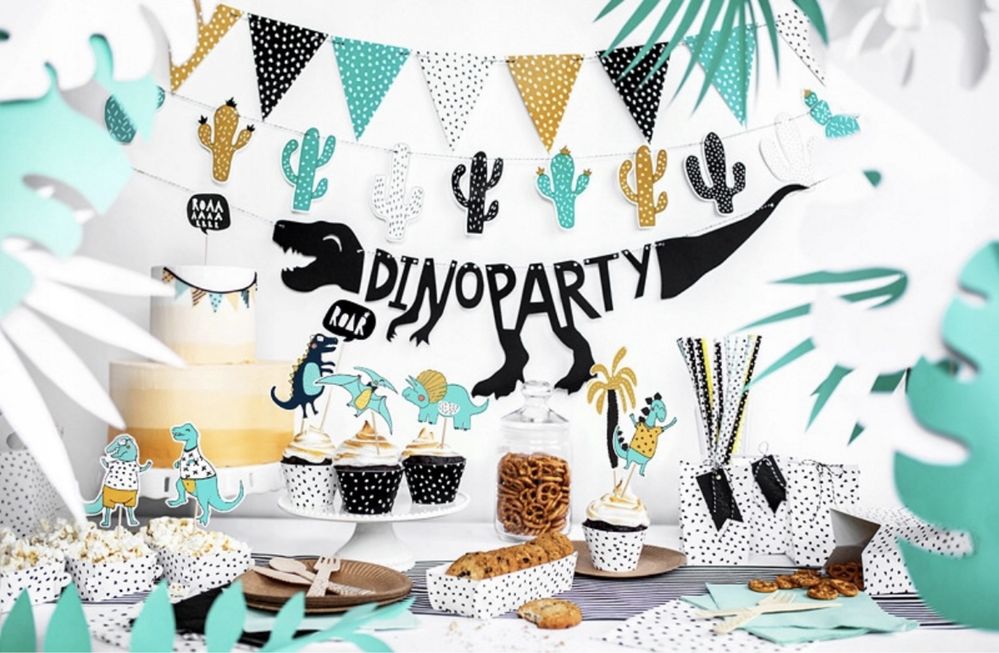 Toppery na tort Dinozaury - 5 szt.