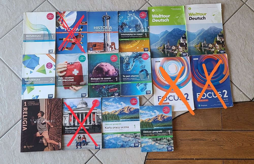 Książki do Liceum Klasa 1 2 Fizyka Matematyka i inne