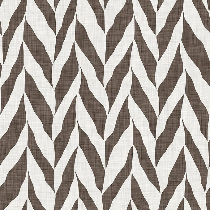 Tapeta VEELIKE w brązowy chevron - boho geometria do wnętrz