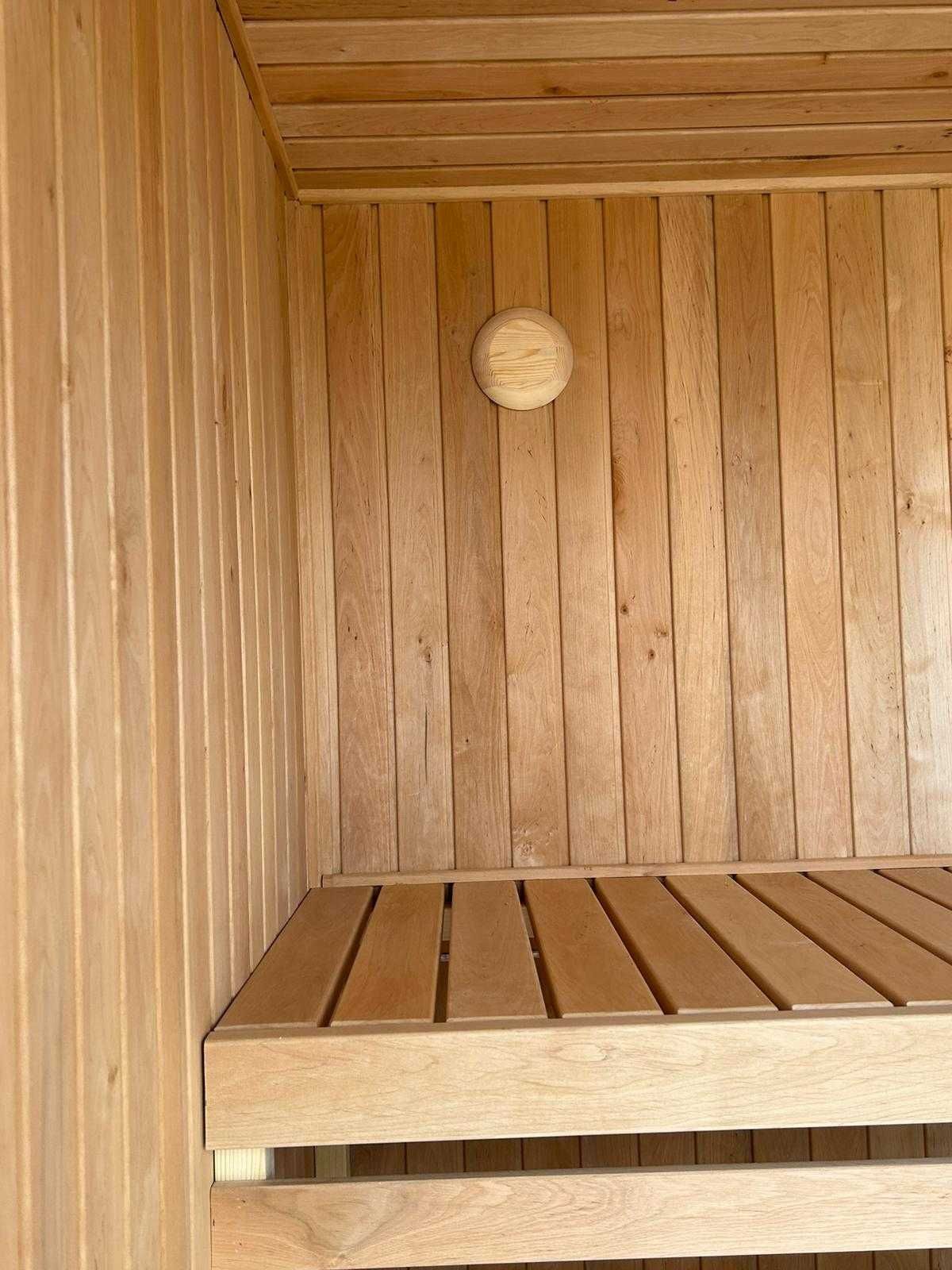 Sauna Ogrodowa KUBO Wyposażona Modern Sauna do Ogrodu