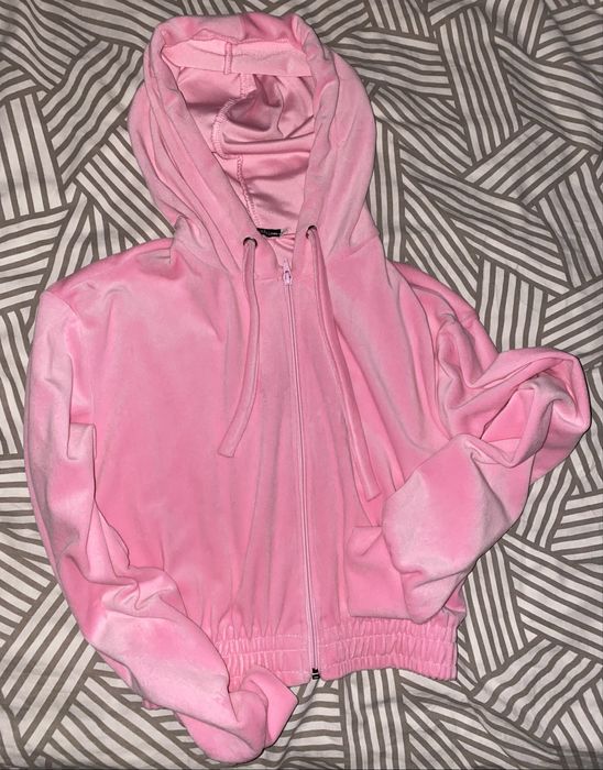 Жіночий костюм з преміального велюру, рожевий, розмір S