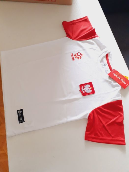 Koszulka kibica dziecięca tshirt piłkarski Polska