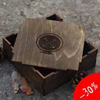 Подарочная упаковка. Деревянная коробочка ( любое лого, размер, тираж)