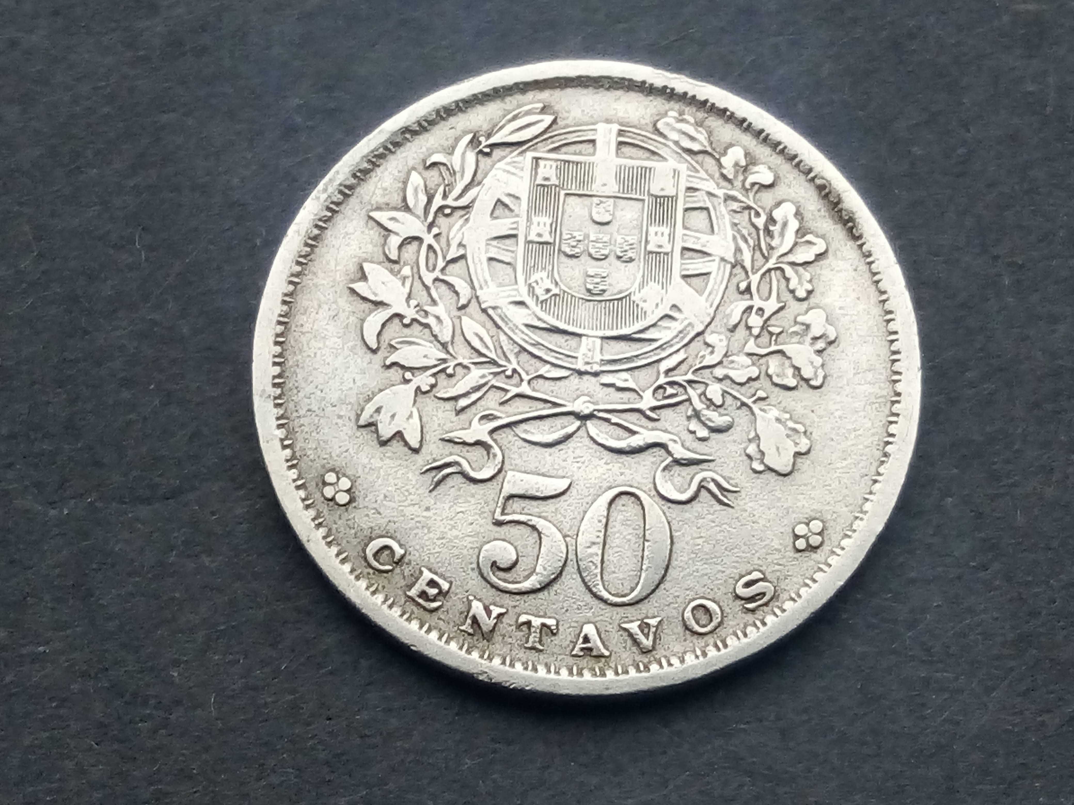 moeda de $50 centavos 1930 alpaca bela muito rara assim