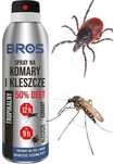 Bros - Spray Na Komary I Kleszcze 50% Deet 90Ml - 1 Szt.