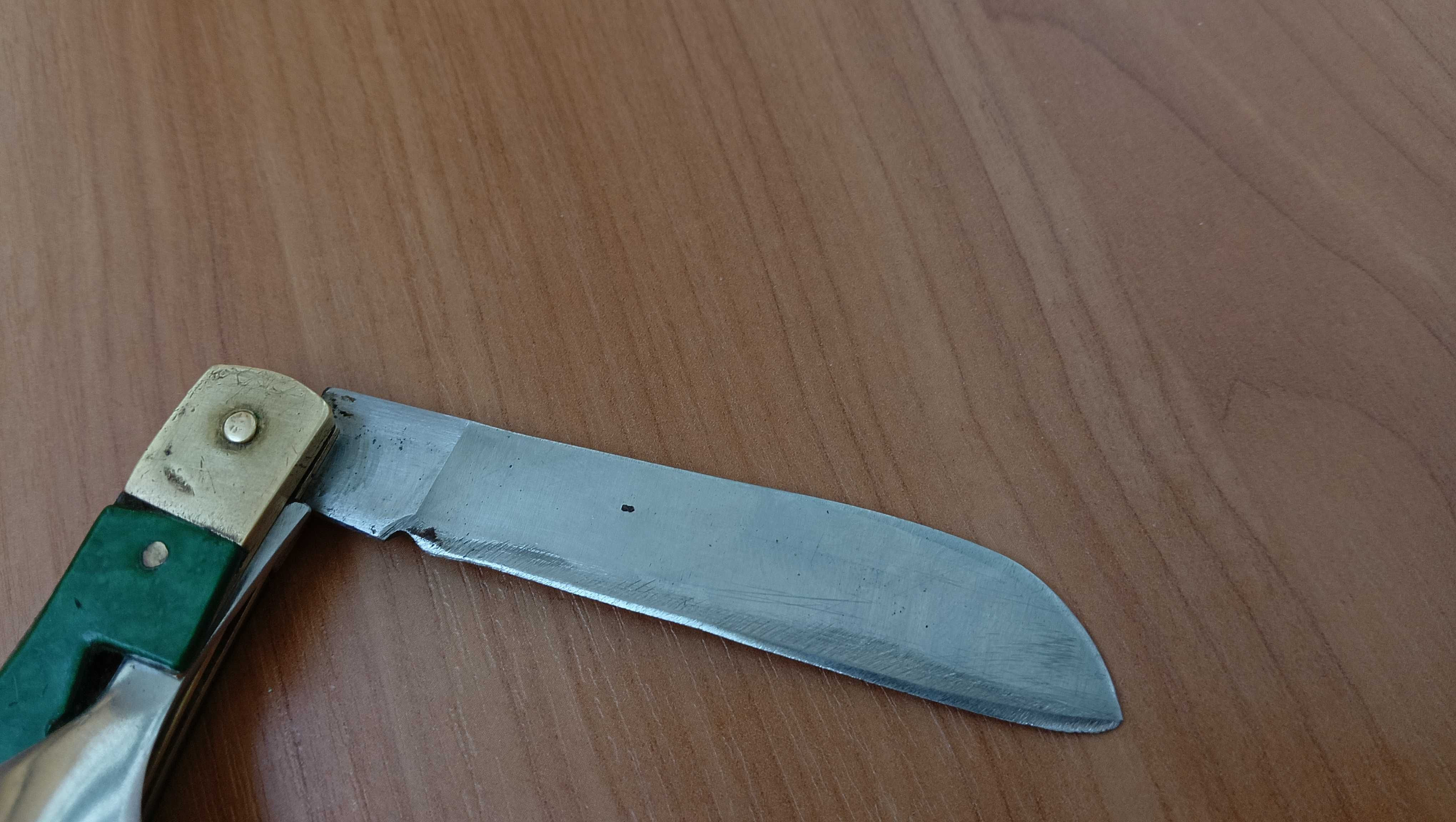 Нож складной ложка Металлист СССР латунь