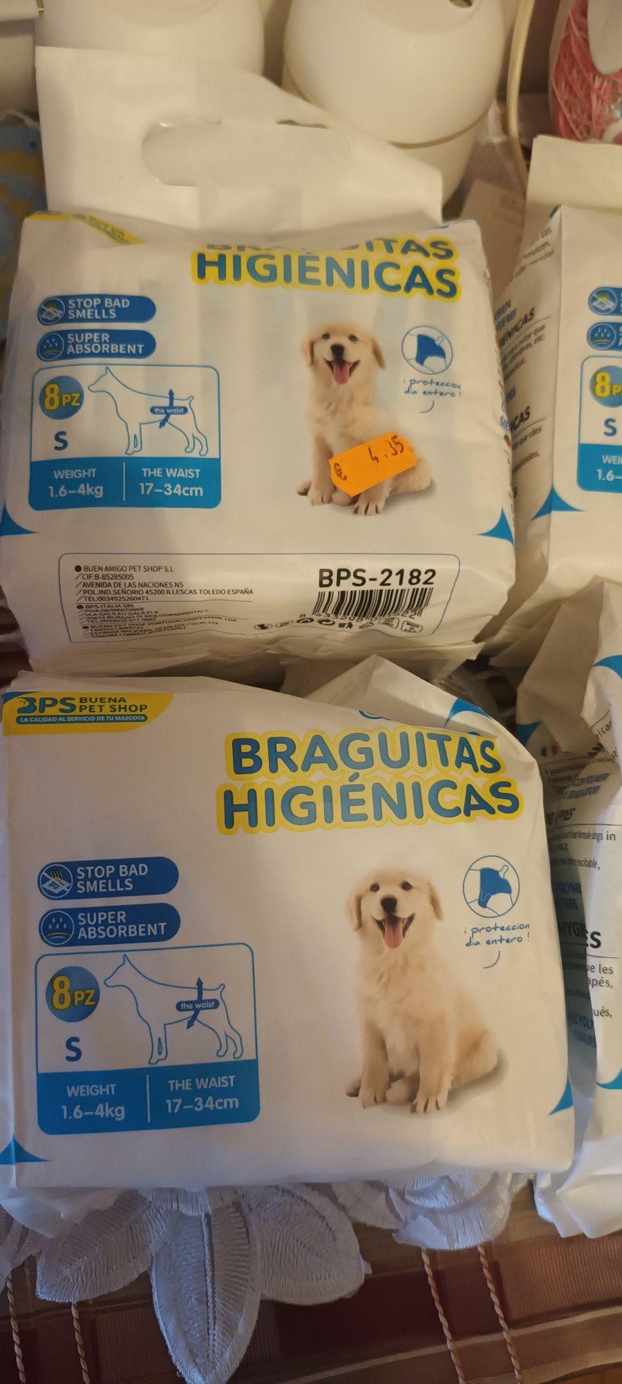 Fraldas cachorinha
