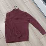 Sweter męski bordowy M 100 % bawełna Eddie Bauer