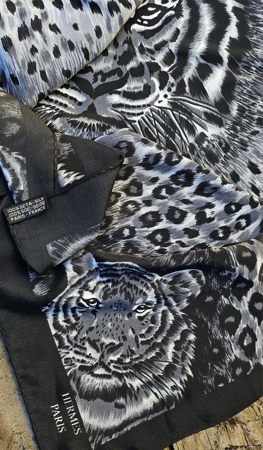 Шарф хустинка hermes leopard