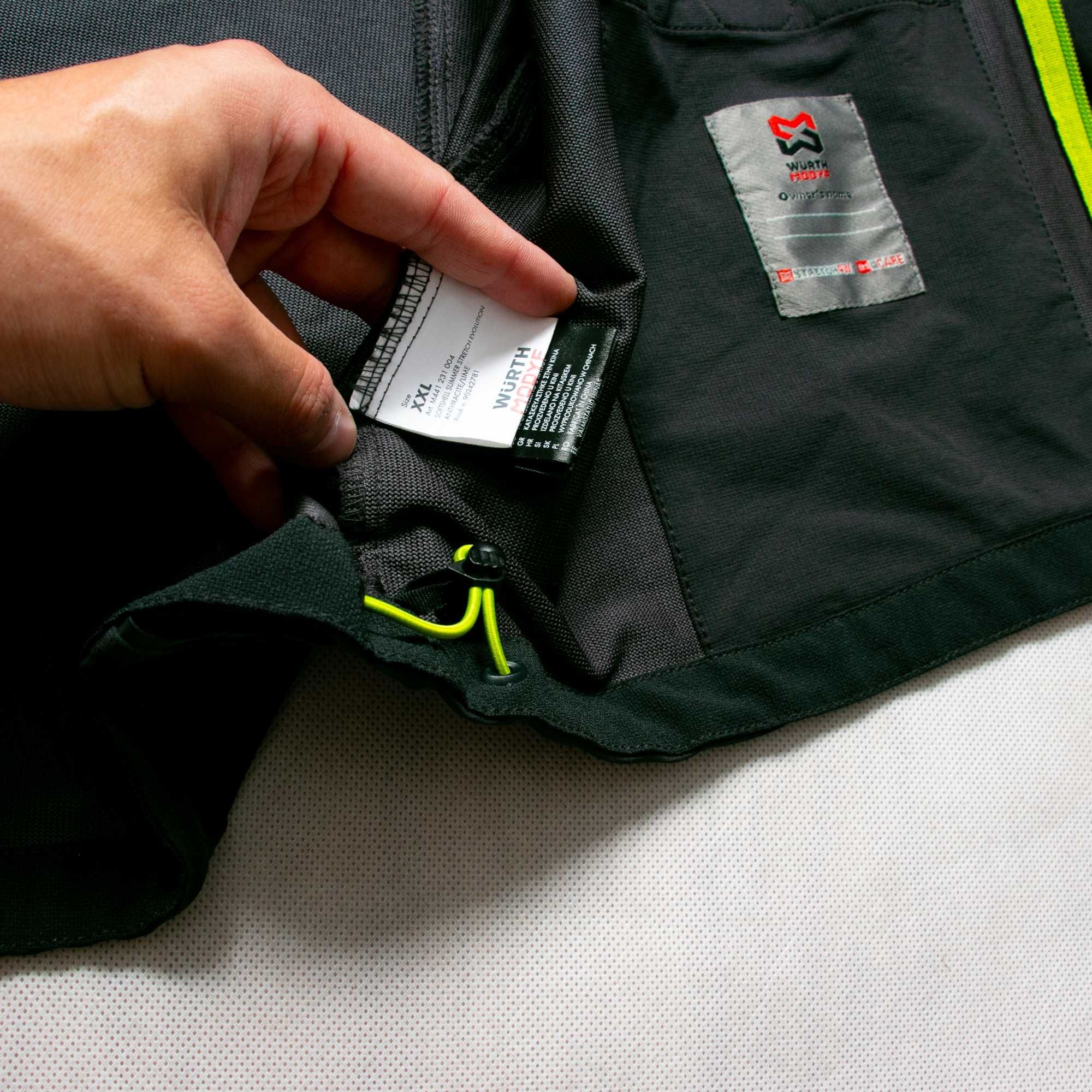 Wurth Modyf softshell summer stretch evolution XL