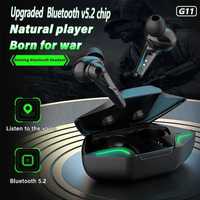 NOWE słuchawki bezprzewodowe TWS G11 bluetooth 5.2. sportowe czarne