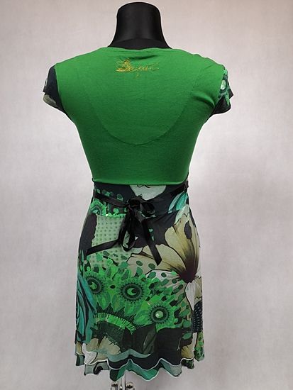 Desigual ^ piękna sukienka damska w kwiaty ^ S