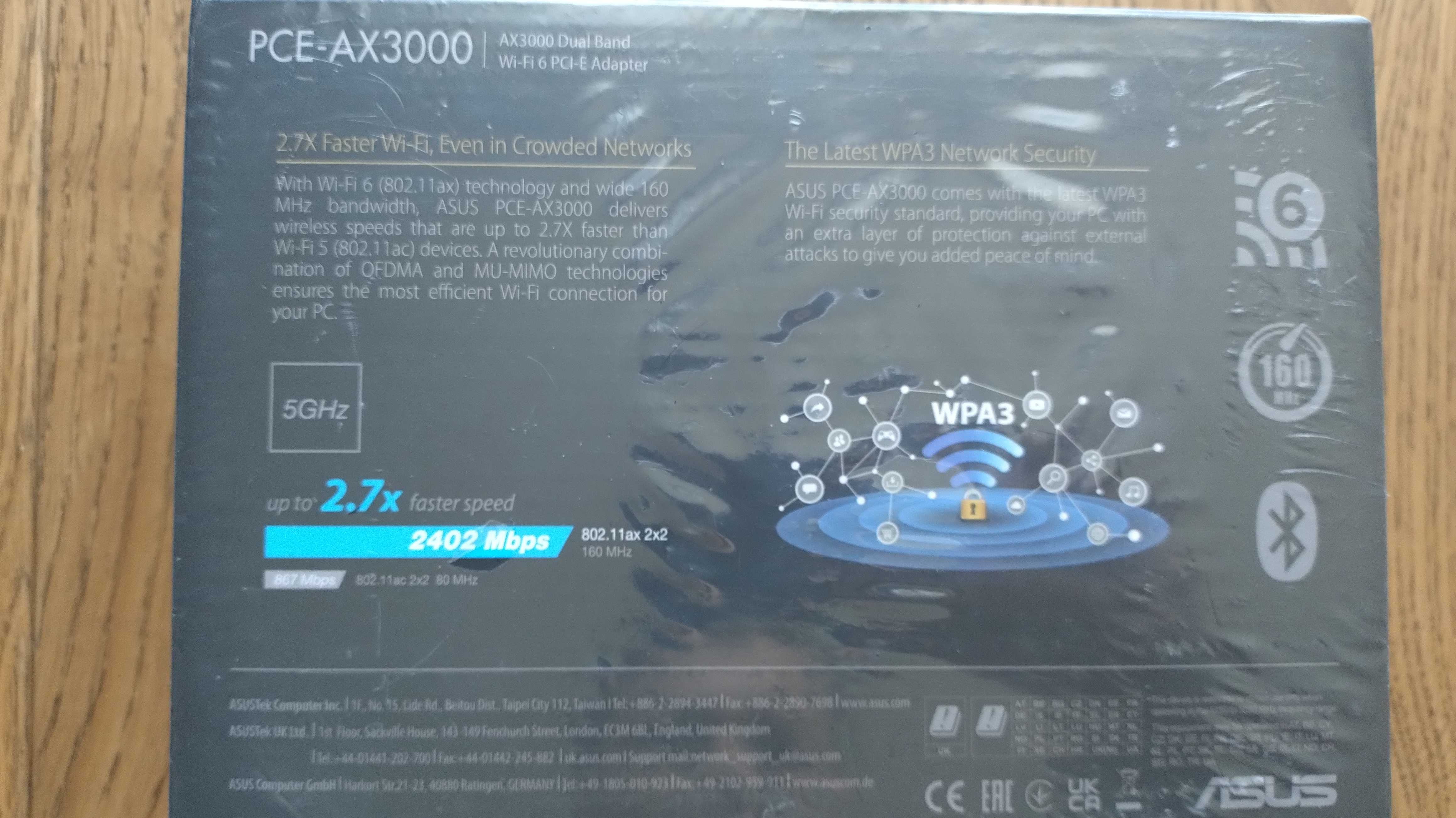 Адаптер мережі WiFi Asus PCE-AX3000