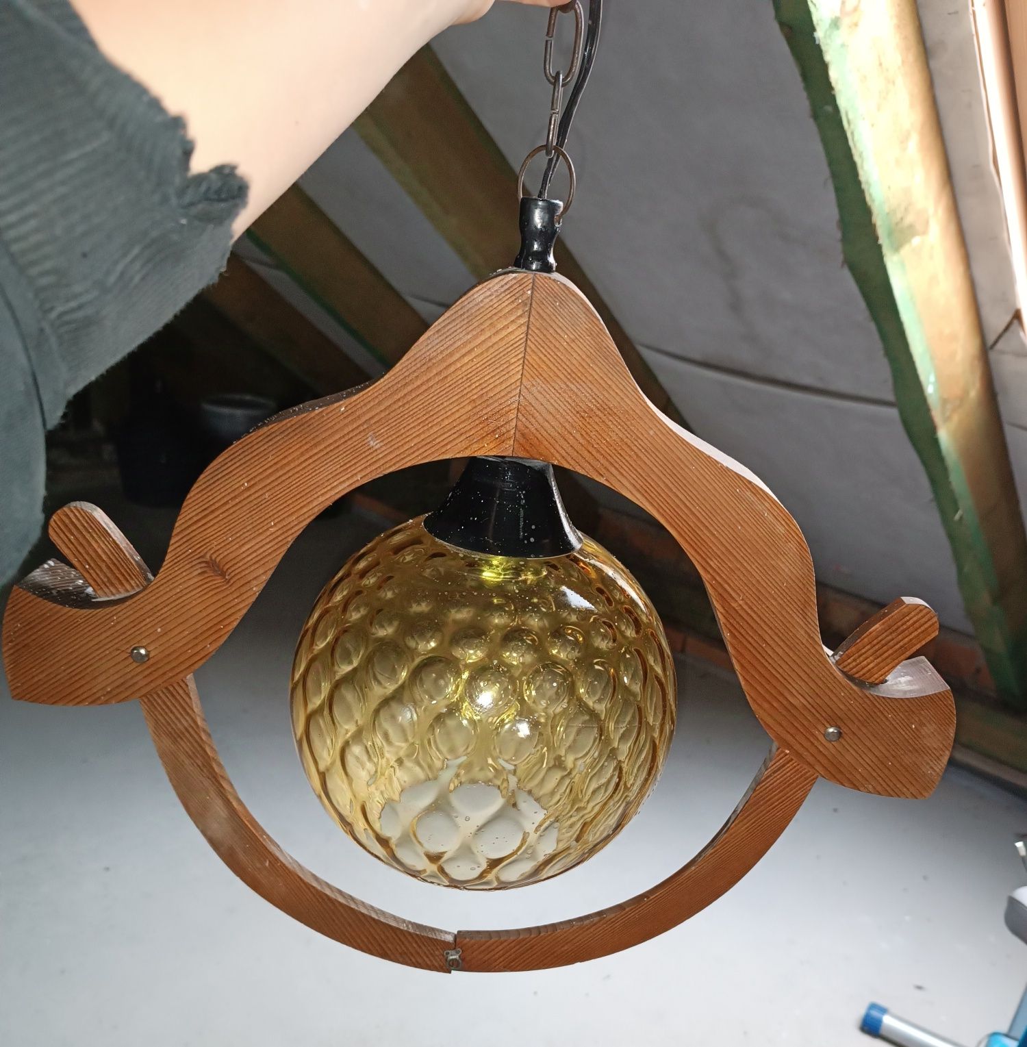 Lampa wisząca prl retro