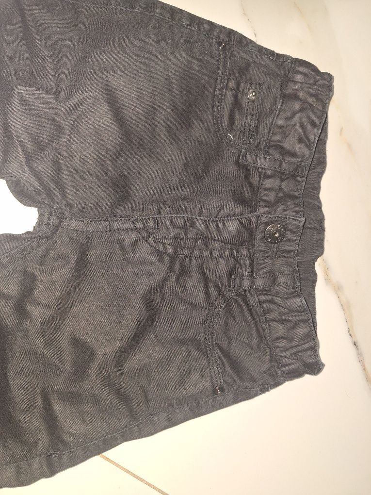 Spodnie czarne woskowane H&M 2-3 lata