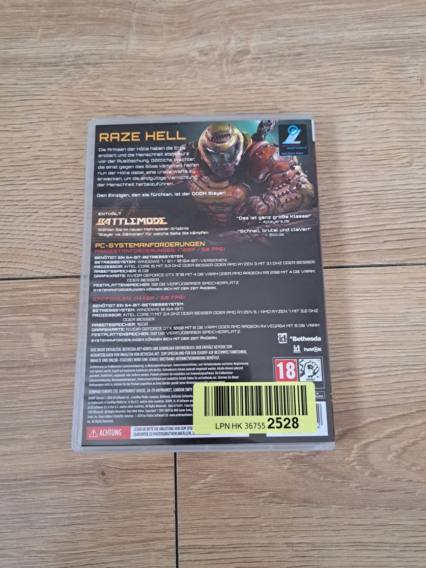 DOOM Eternal: Edycja Standardowa PC KLUCZ (niemiecki)