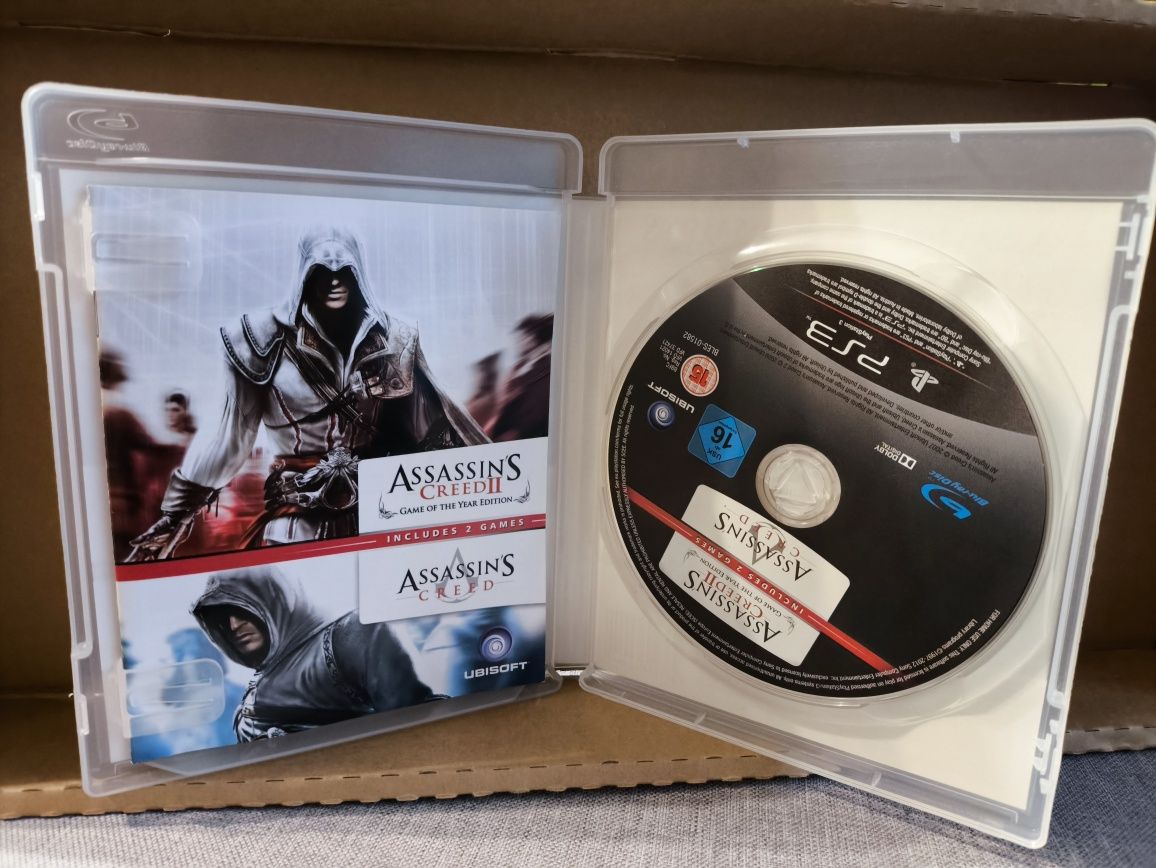 Dwupak gier Assassin's Creed ps3 PlayStation 3 (kompletna)