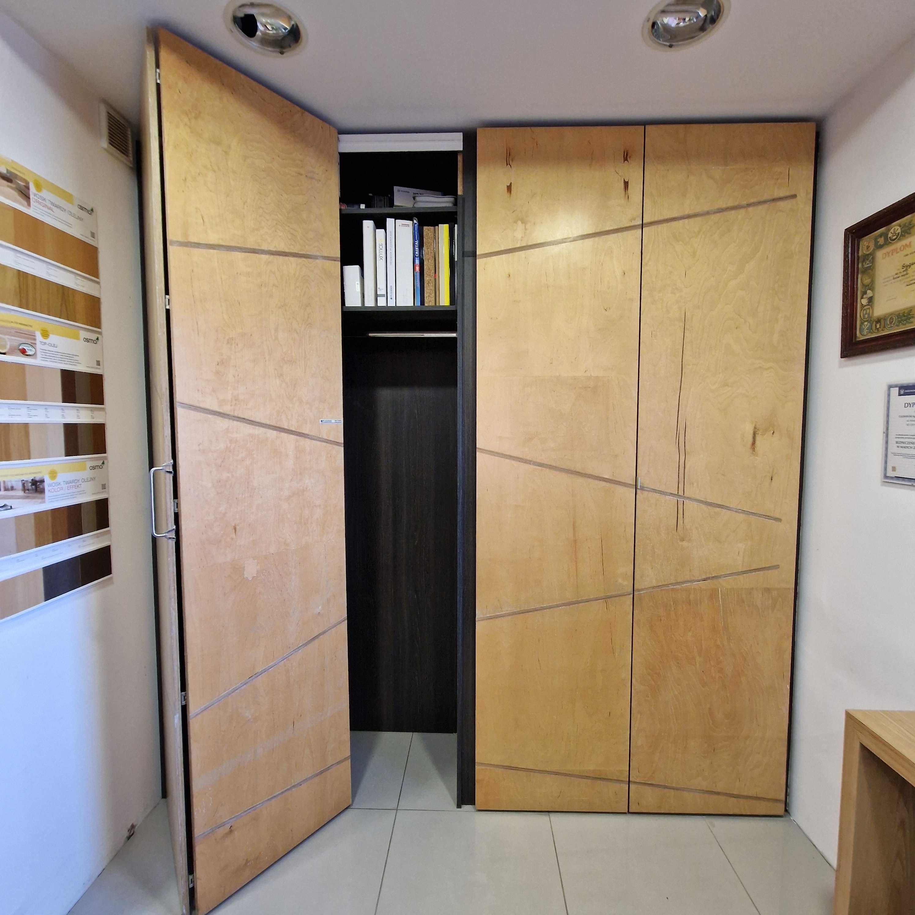 Wyprzedaż ekspozycji. Szafa loft - sklejka wodoodporna. Hettich, Blum