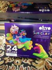 Набор воздушной глины Okto Air Clay 24 цвета.