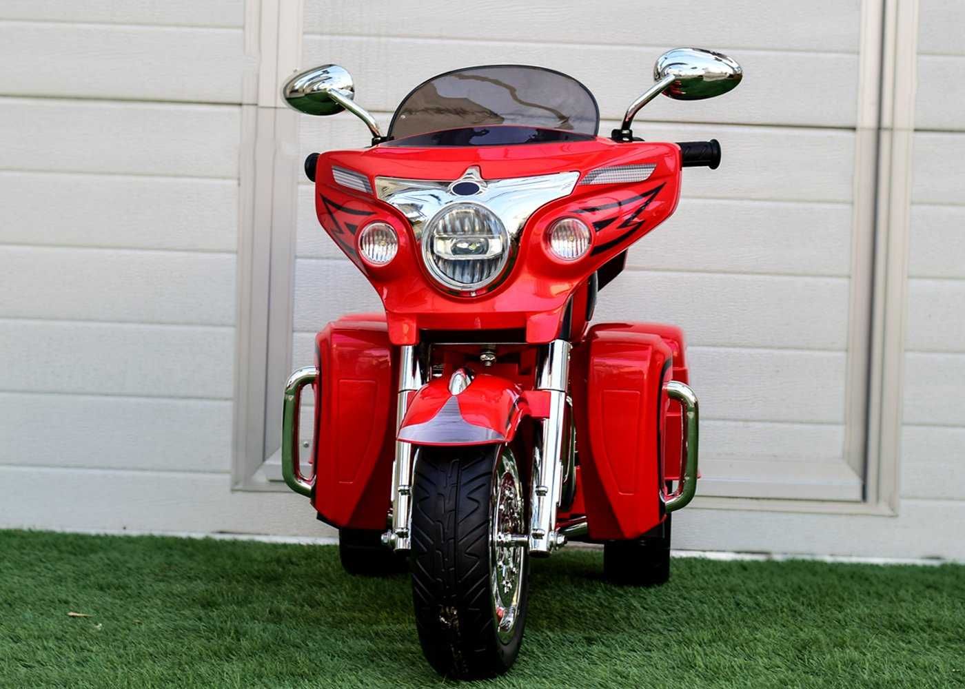 Motocykl HARLEY DAVIDSON CVO Elektryczny Auto Akumulator TRAJKA DZIECI