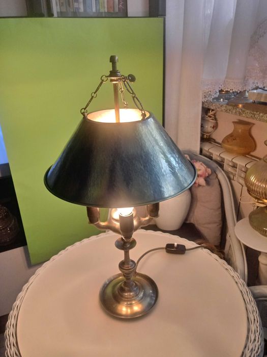 Duże lampy retro stołowo - gabinetowe a'la naftowe